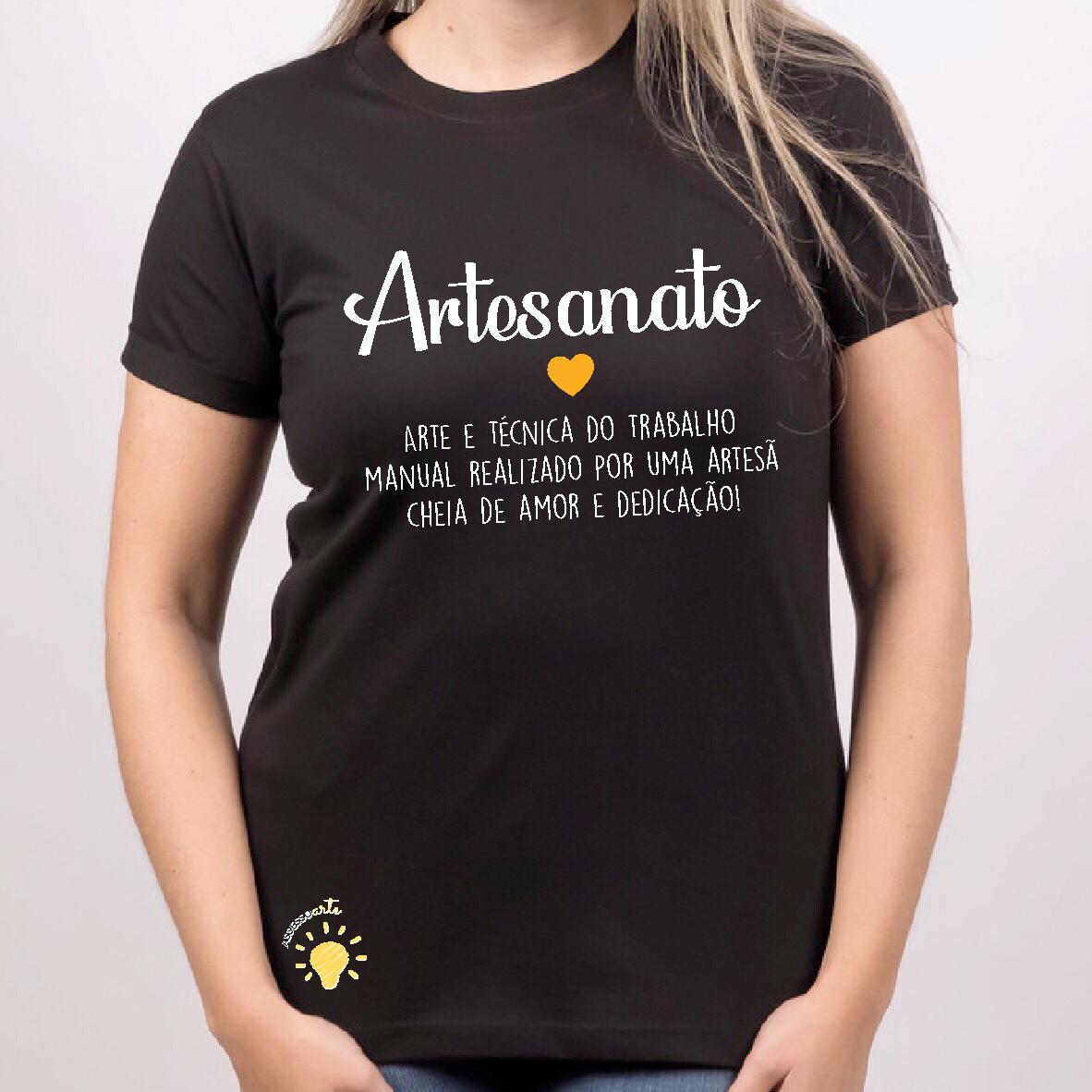 Camiseta Artesanato Preta